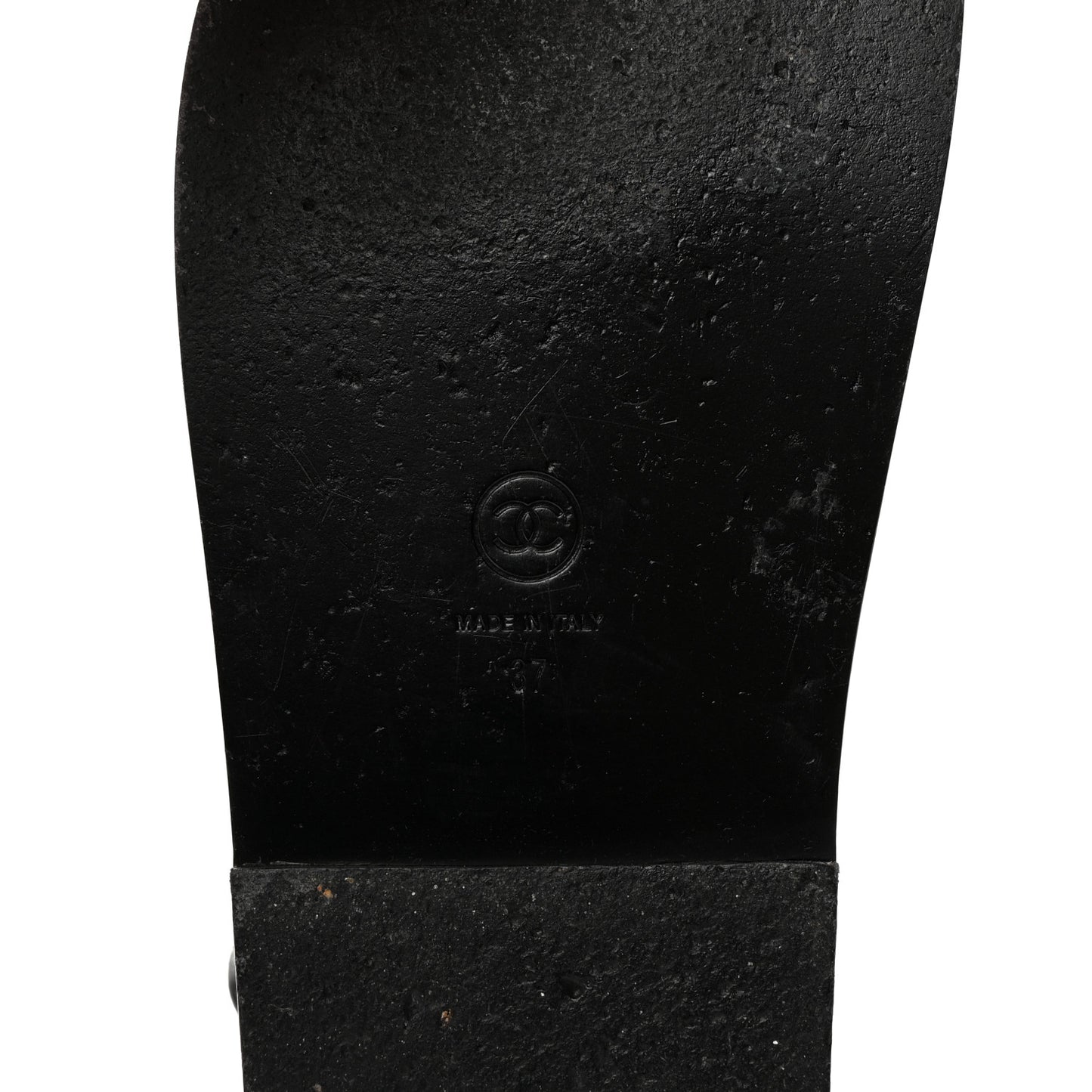 Lambskin Quilted Velcro Dad Sandals 37 So Black