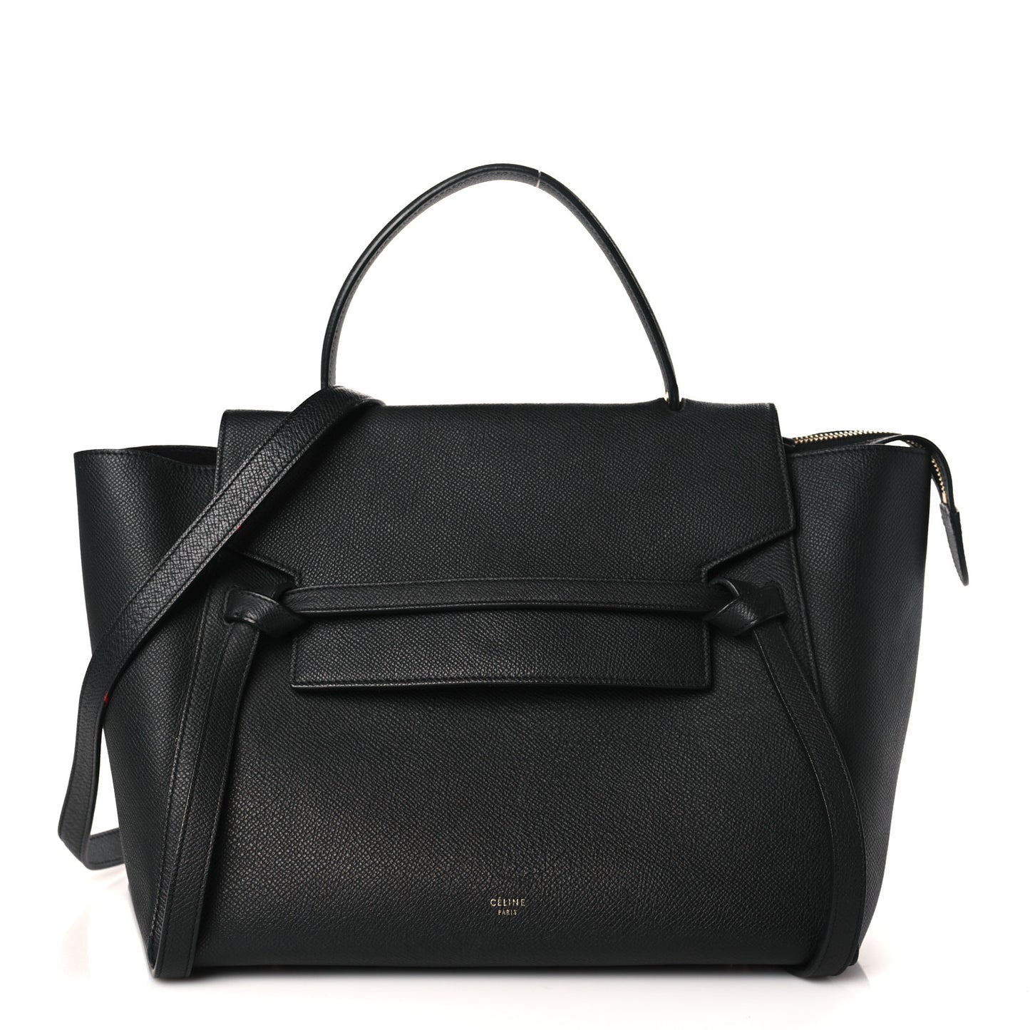 Grained Calfskin Micro Belt Bag Navy