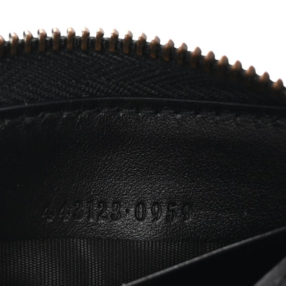 Gucci Calfskin Matelasse GG Marmont Zip Around Wallet Black 7 of 7