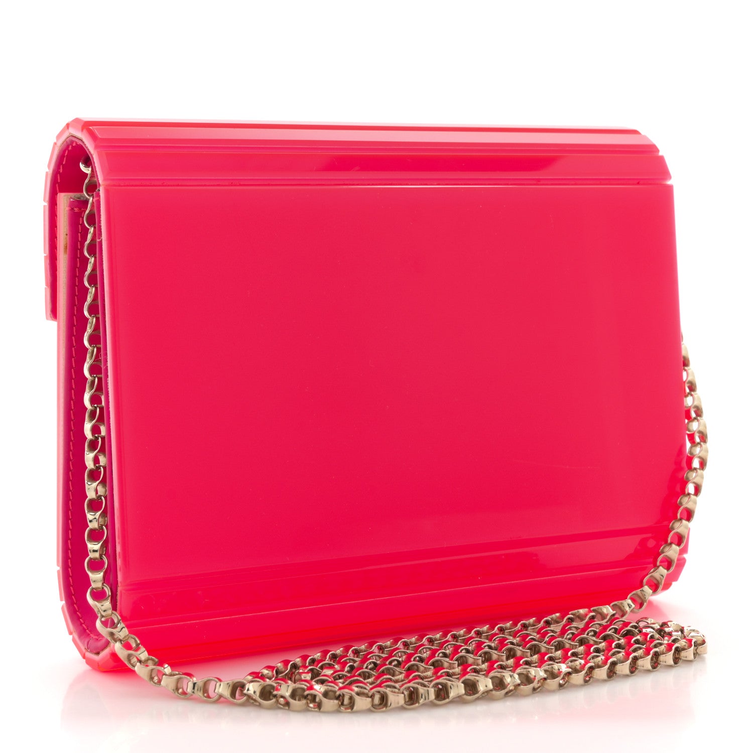 Jimmy Choo Acrylic Candy Clutch  Neon Pink 3 of 11