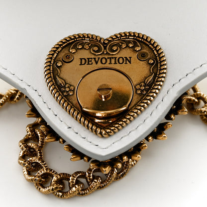 Dolce & Gabbana Smooth Calfskin Small Devotion Envelope Top Handle Bag White 10 of 11