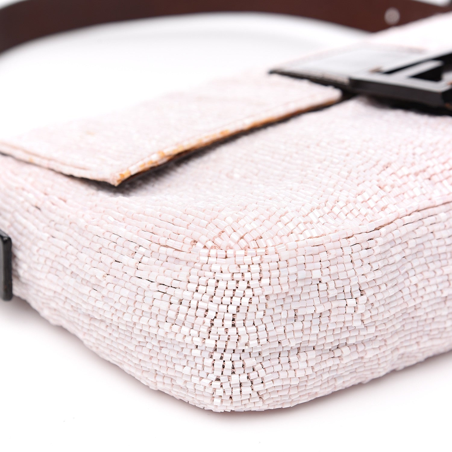 Fendi Beaded Baguette Pale Pink 10 of 15