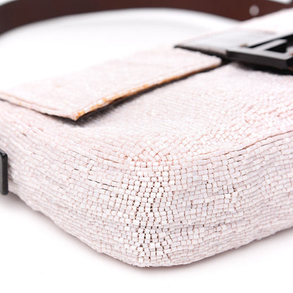 Fendi Beaded Baguette Pale Pink 10 of 15