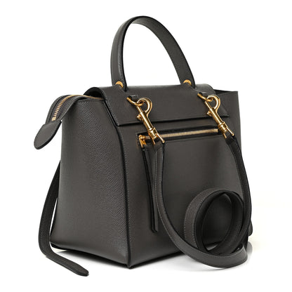 Celine Grained Calfskin Micro Belt Bag Grey 3 of 17