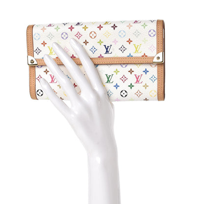 Louis Vuitton Monogram Multicolor Porte Tresor International Wallet White 2 of 6