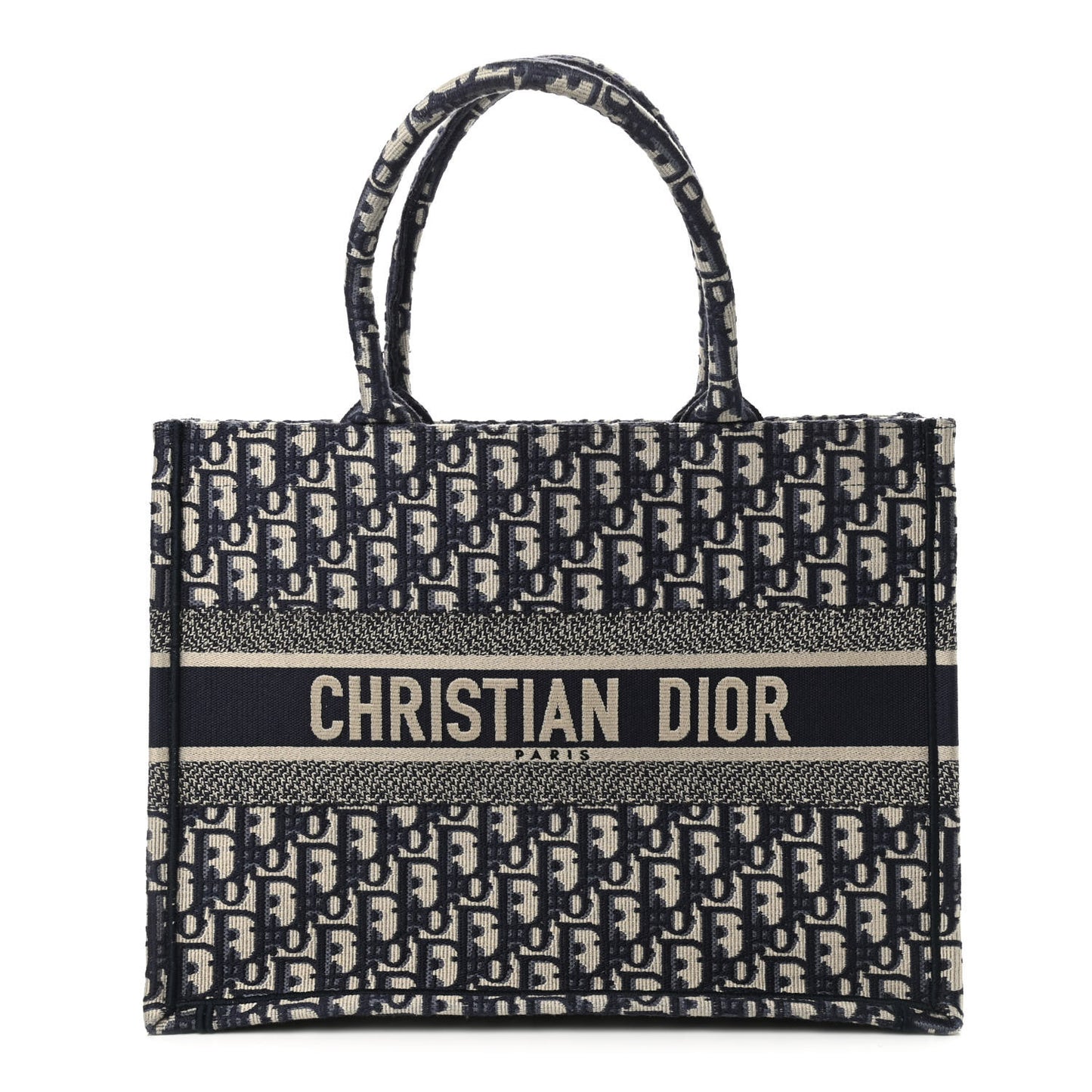 Oblique Medium Book Tote Blue Multicolor
