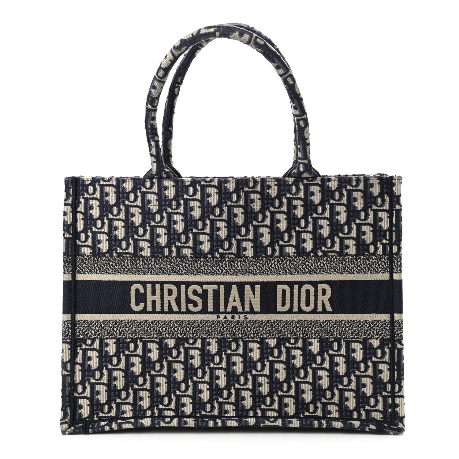 Christian Dior Oblique Medium Book Tote Blue Multicolor 1 of 9