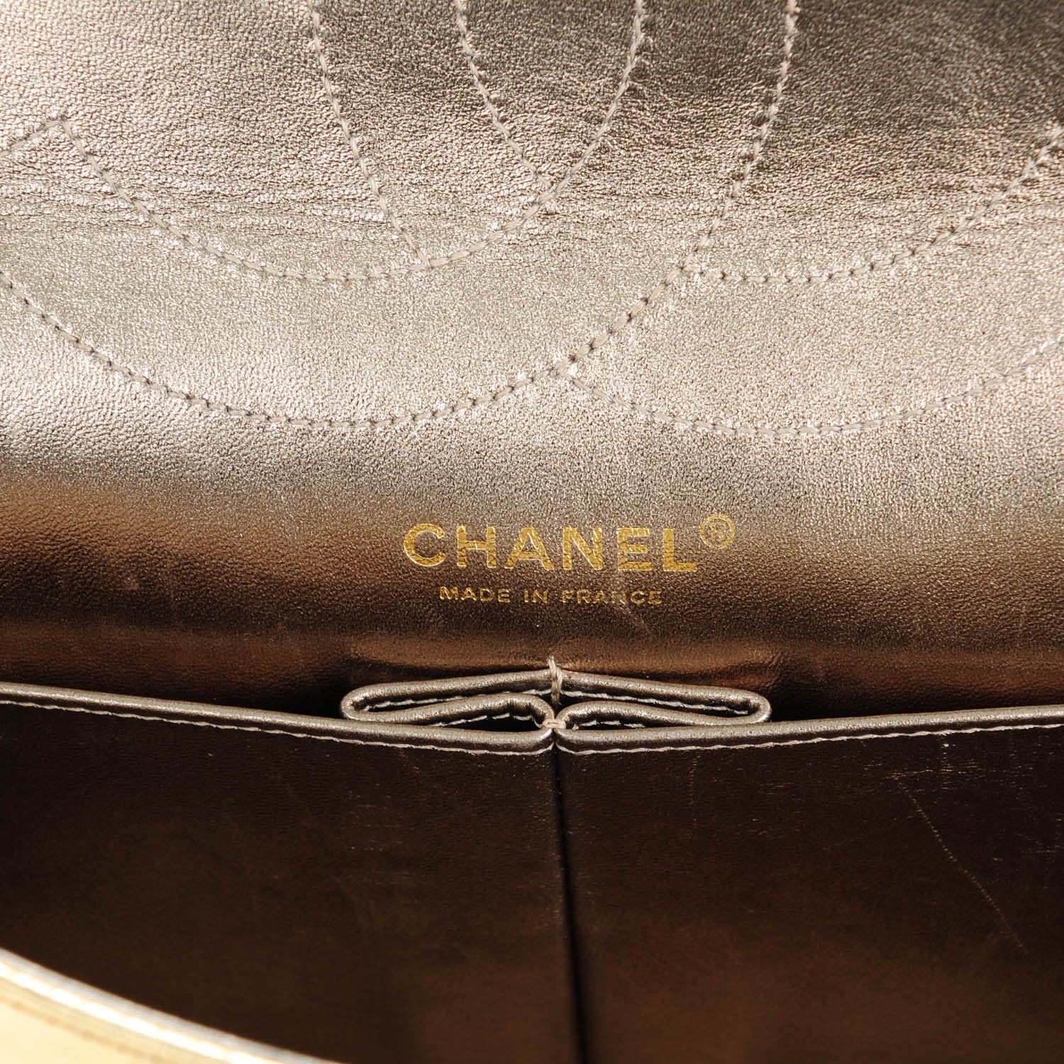 Chanel Metallic Aged Calfskin Quilted 2.55 Reissue 227 Flap Gold 6 of 7