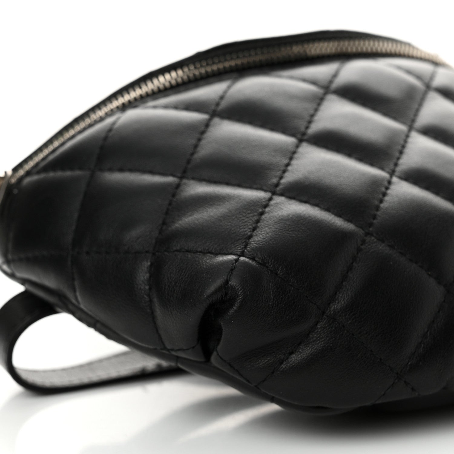 Chanel Calfskin Quilted Waist Belt Bag Black 9 of 11