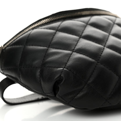 Chanel Calfskin Quilted Waist Belt Bag Black 9 of 11