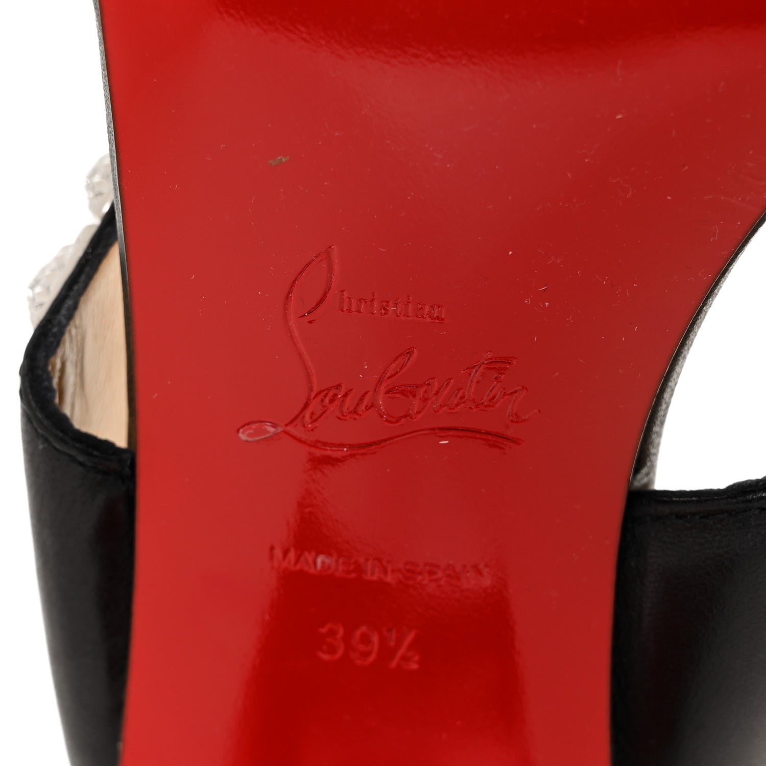 Christian Louboutin Nappa Myriadiam 55 Slide Sandals 39.5 Black 6 of 8