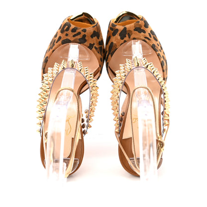 Christian Louboutin Levitagirl 120 Sandals 36 Leopard 2 of 9