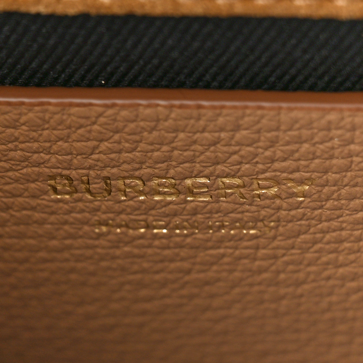 Burberry Derby Calfskin House Check Baby Macken Crossbody Bag Camel 6 of 8