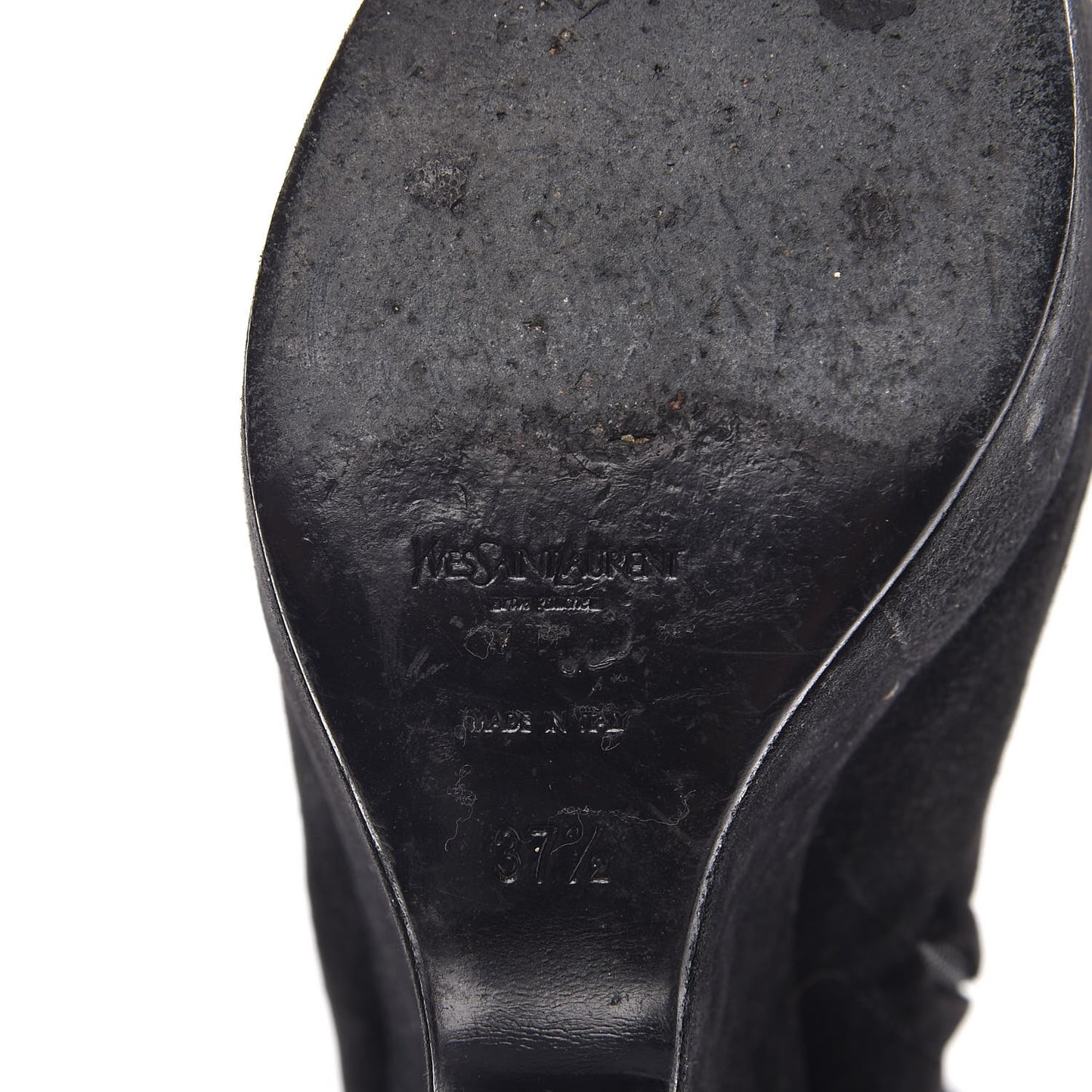 Suede Corset Wedge Boots 37.5 Black