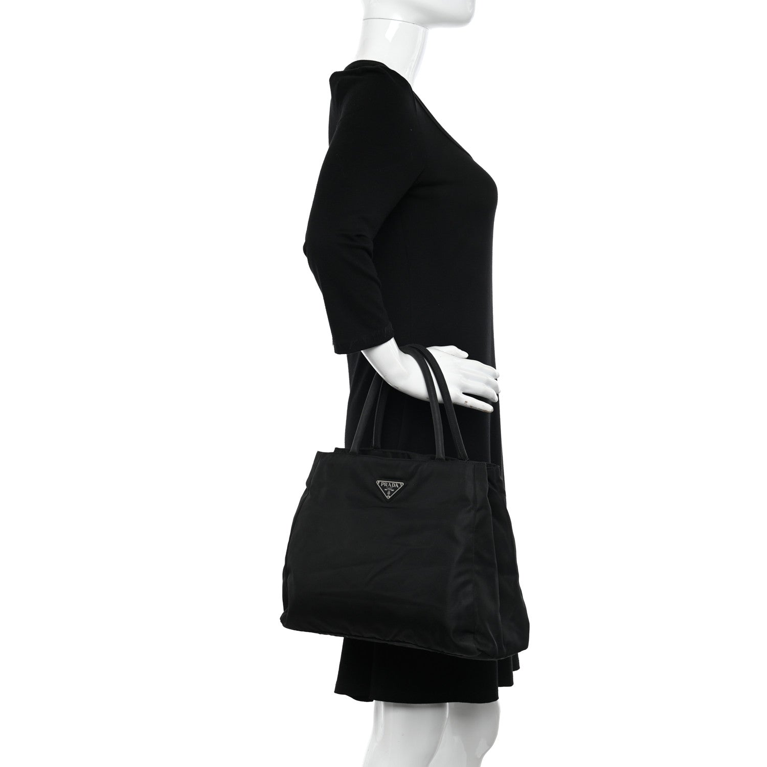Prada Tessuto Nylon Tote Black 2 of 14