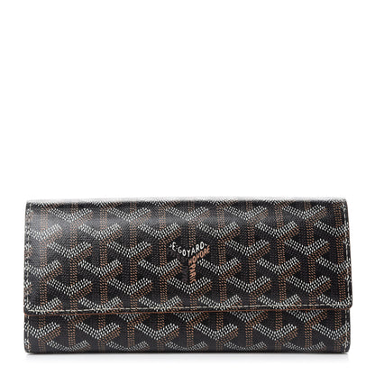 Goyard Goyardine Varenne Long Wallet Black Gold 1 of 7