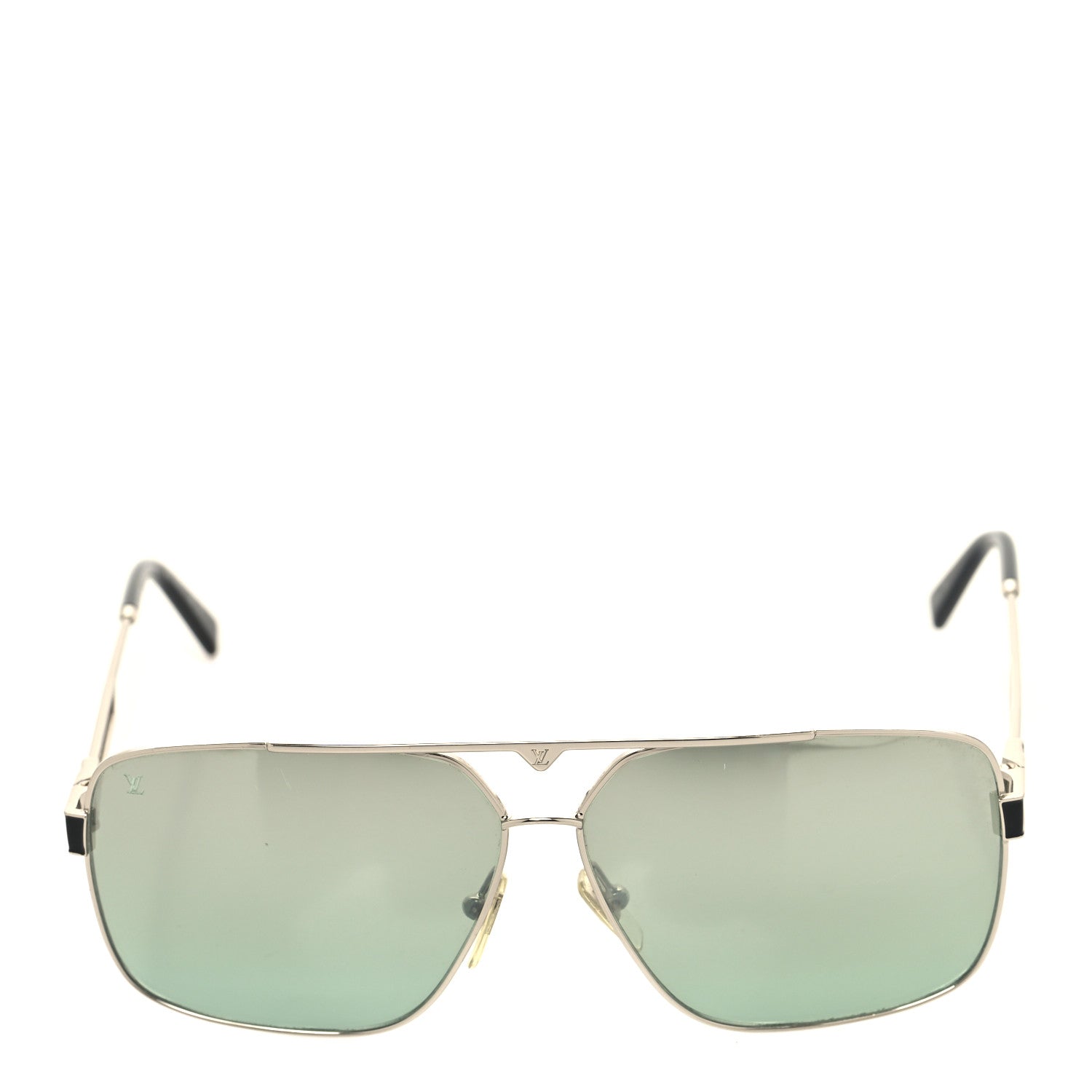 Louis Vuitton Metal Aviator Sunglasses Z1092W Green 2 of 7