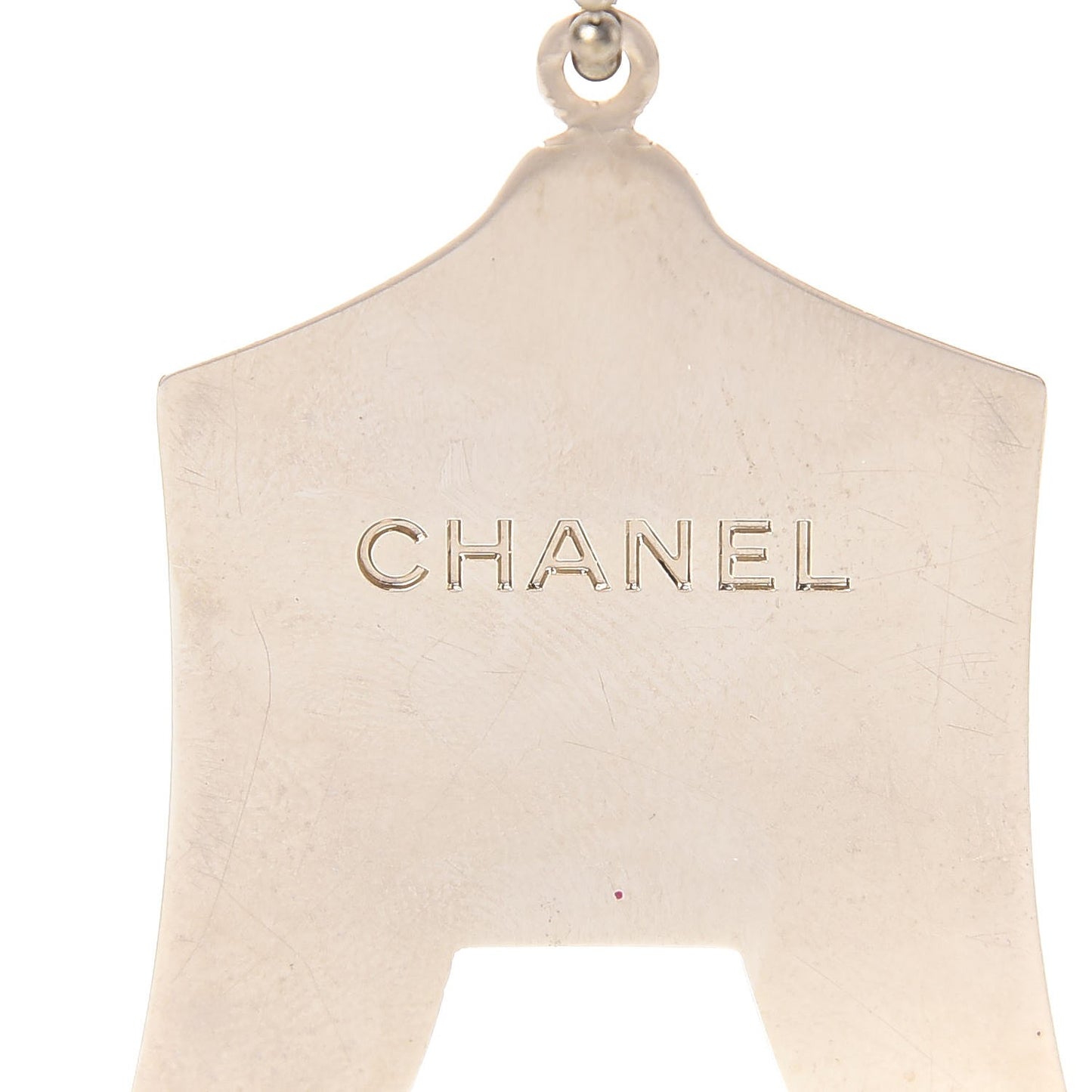 Enamel Circus Tent Bag Charm Pink Blue Silver