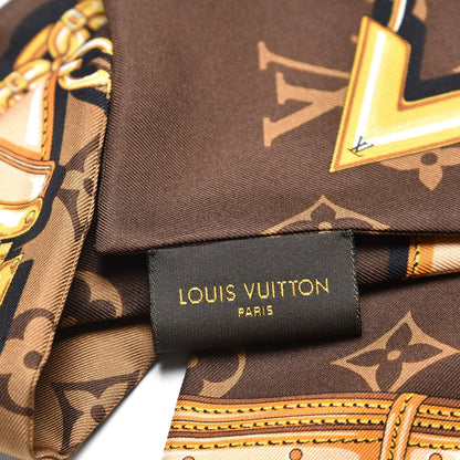 Louis Vuitton Silk Monogram Confidential Bandeau Brown 5 of 6