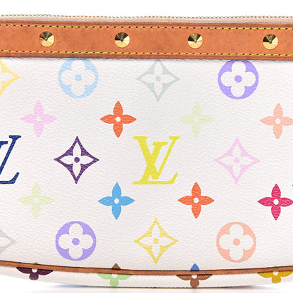 Louis Vuitton Monogram Multicolor Pochette Accessories White 10 of 10