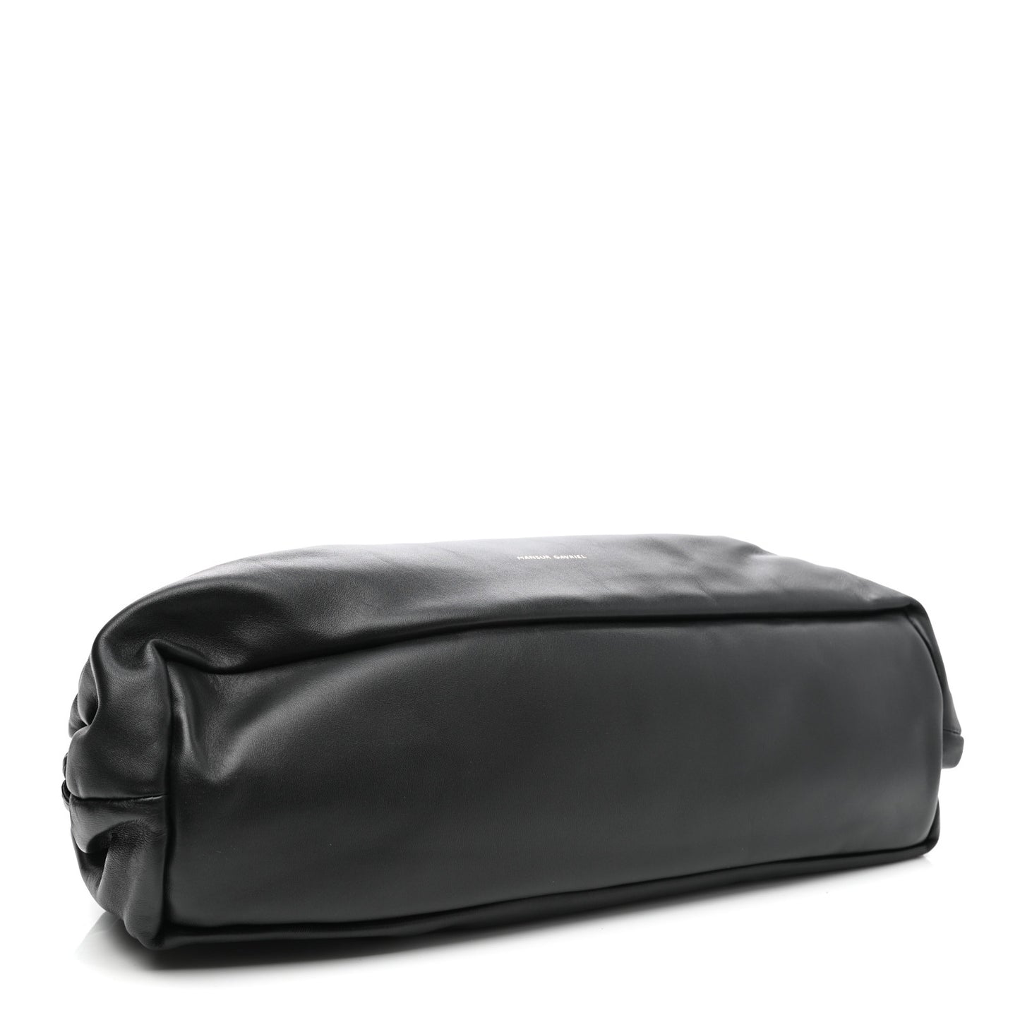 Lambskin Cloud Clutch Black Flamma