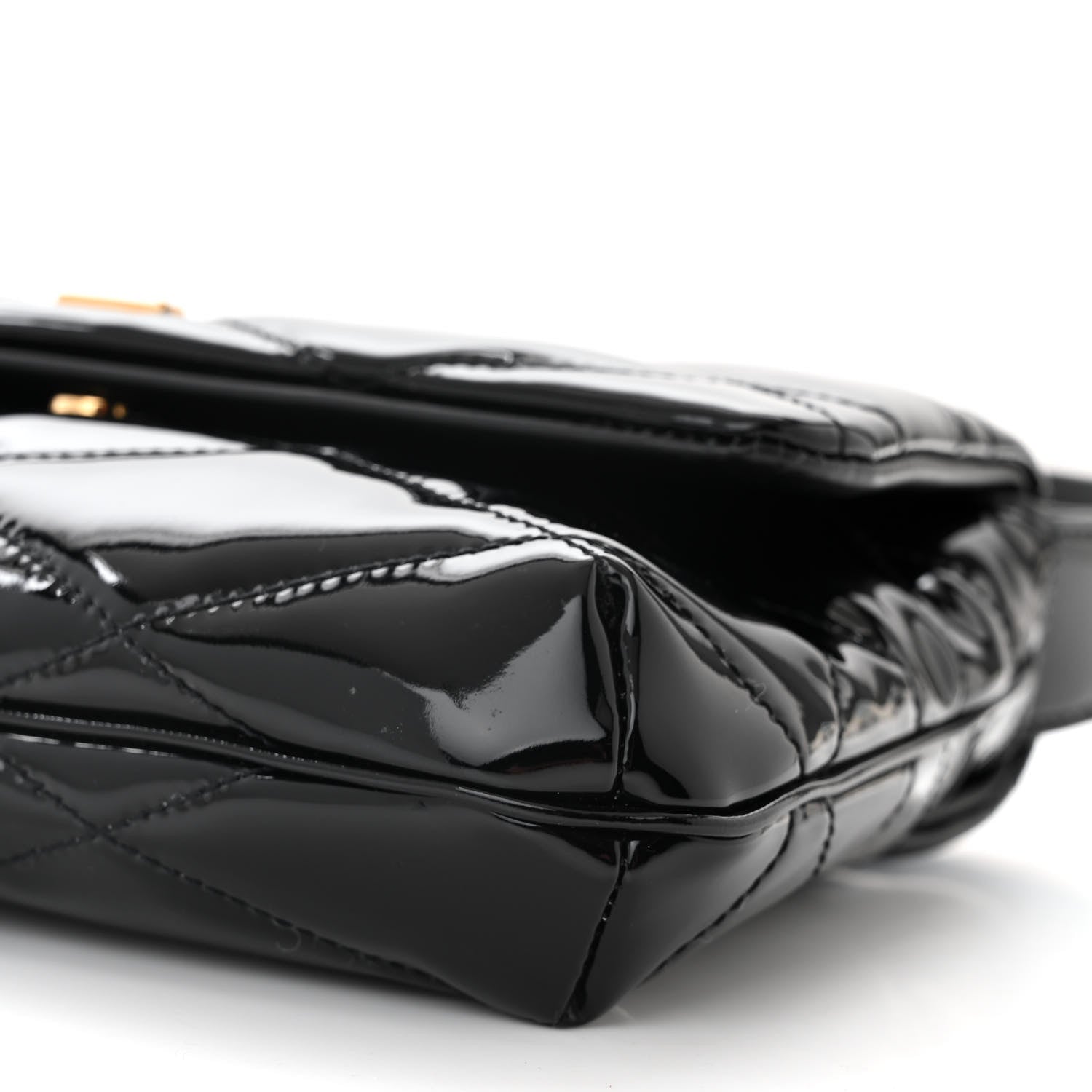 Saint Laurent Patent Quilted Le 57 Diamond Shoulder Bag Black 10 of 10