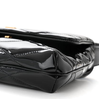 Saint Laurent Patent Quilted Le 57 Diamond Shoulder Bag Black 10 of 10