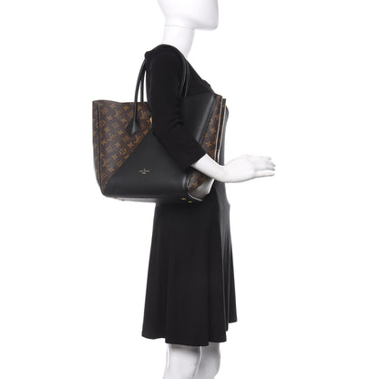 Louis Vuitton Calfskin Monogram Kimono Tote Black 2 of 11