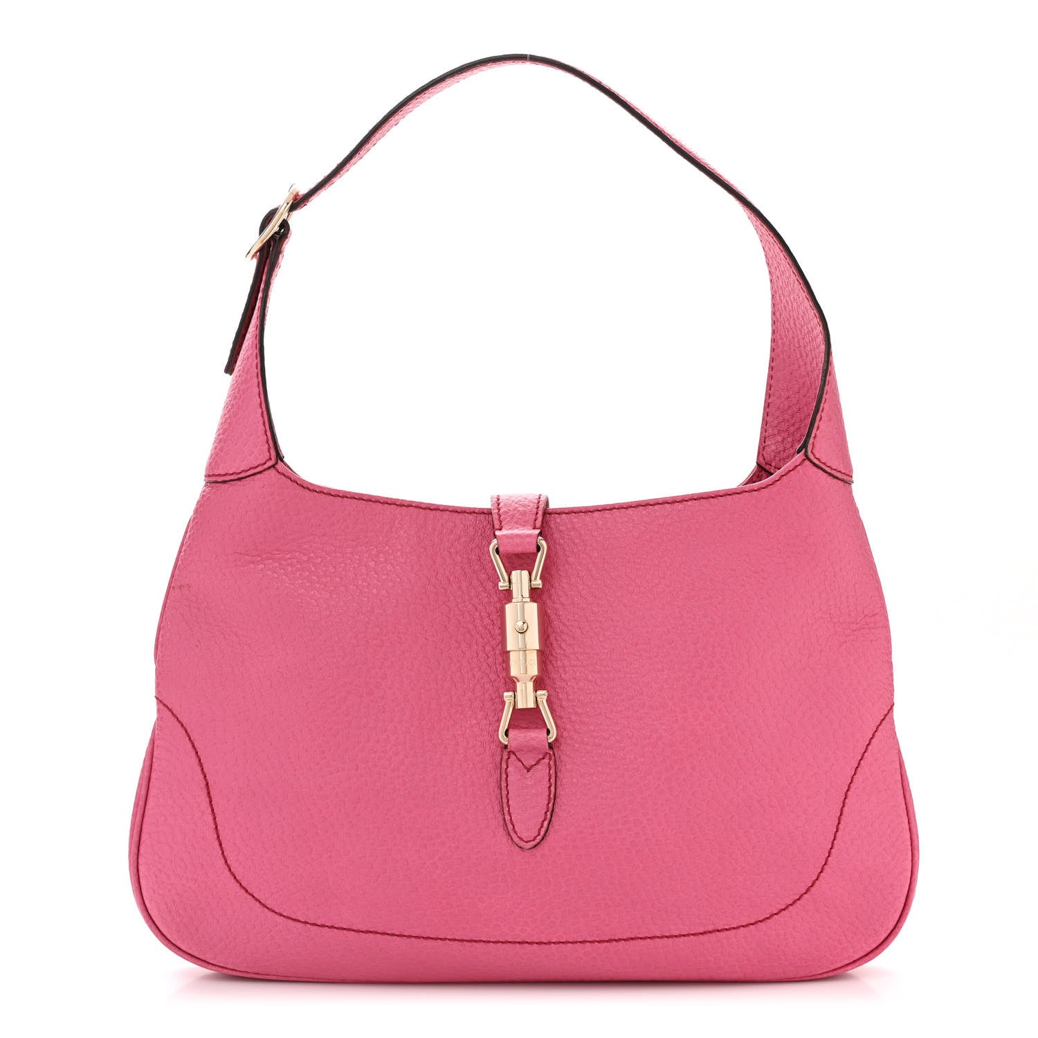 Gucci Soft Grained Calfskin Small Jackie O Hobo Pink 1 of 12