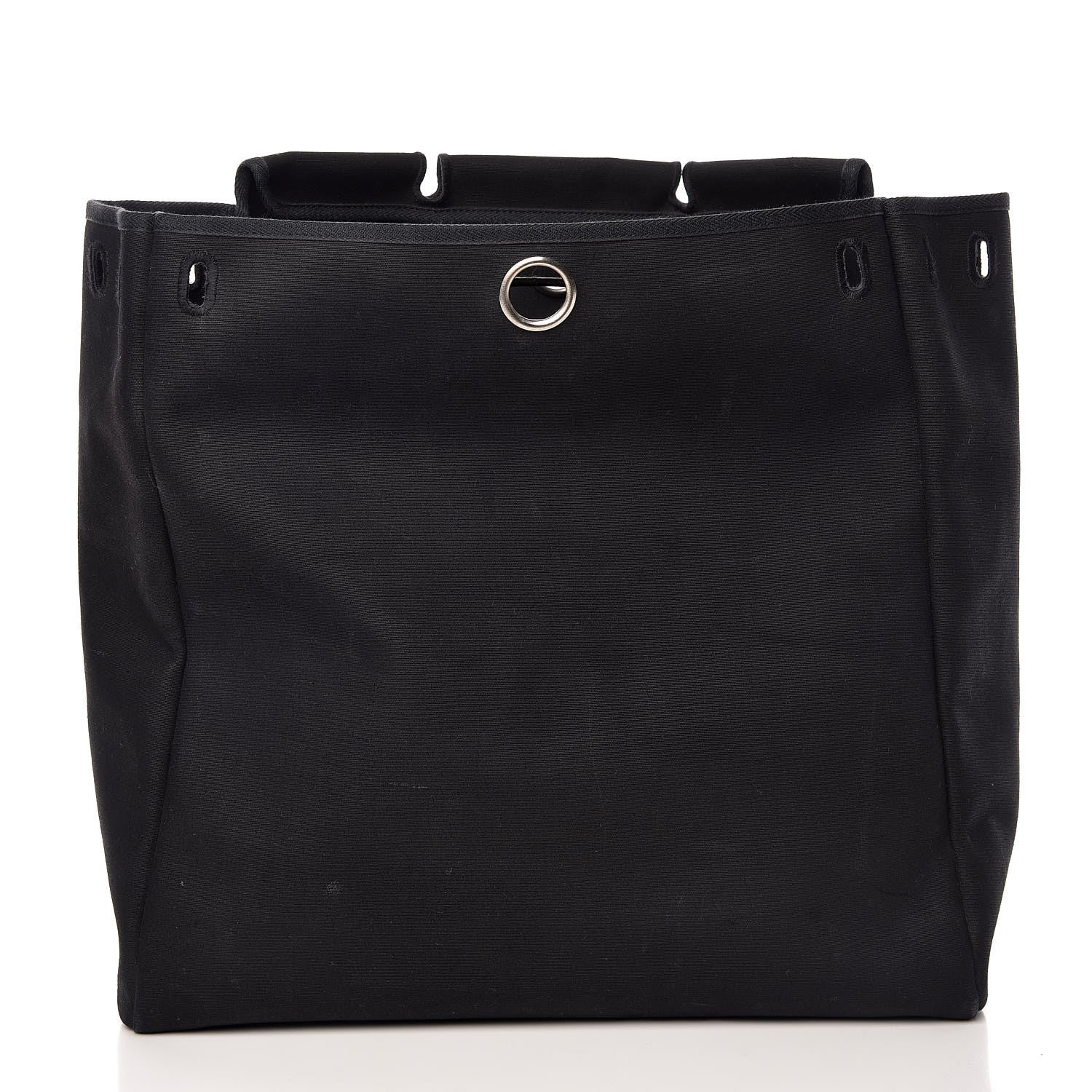Hermes Toile Vache Calfskin Herbag 40 GM Black 11 of 19