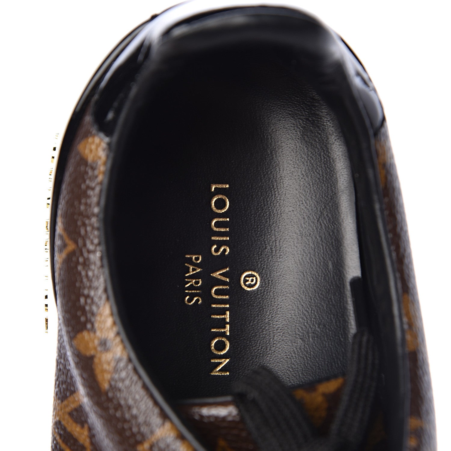 Louis Vuitton Patent Monogram Frontrow Sneakers 37 5 of 9