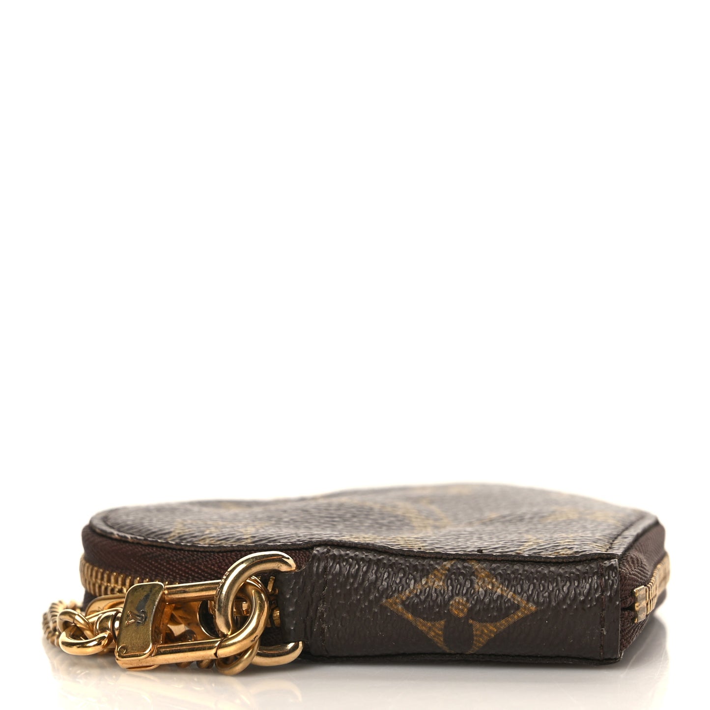 Monogram Leopard Coeur Heart Coin Purse Blanc Corail