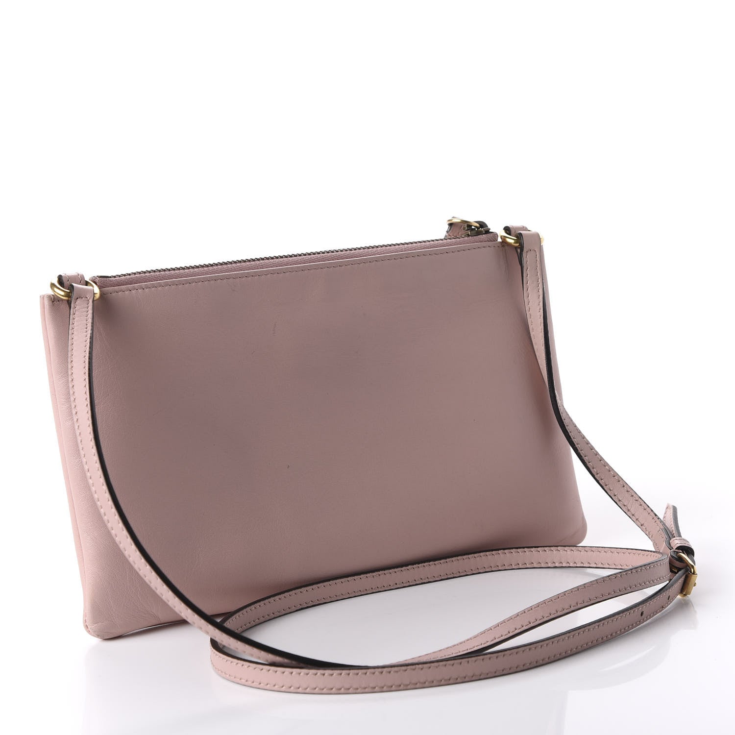 Gucci Calfskin Matelasse Small GG Marmont Double Zip Shoulder Bag Perfect Pink 3 of 12