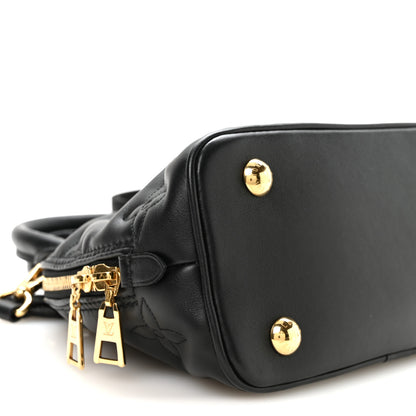 Louis Vuitton Calfskin Bubblegram Alma BB Black 8 of 10