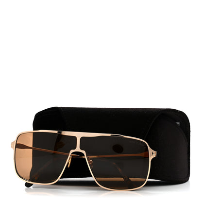Tom Ford Metal Zappa Aviator Sunglasses TF1173 Gold 8 of 8