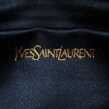 Saint Laurent Textured Patent Small Belle de Jour Clutch Blue 6 of 7