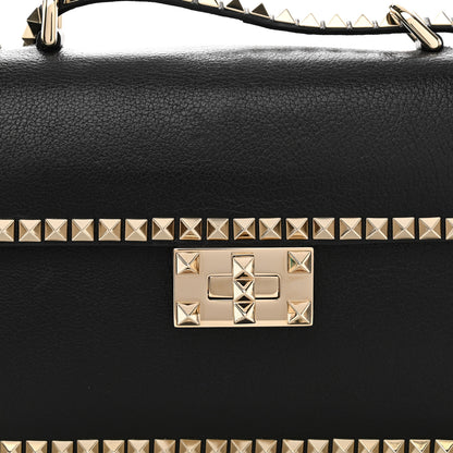 Valentino Garavani Vitello Rockstud No Limit Shoulder Bag Black 7 of 11