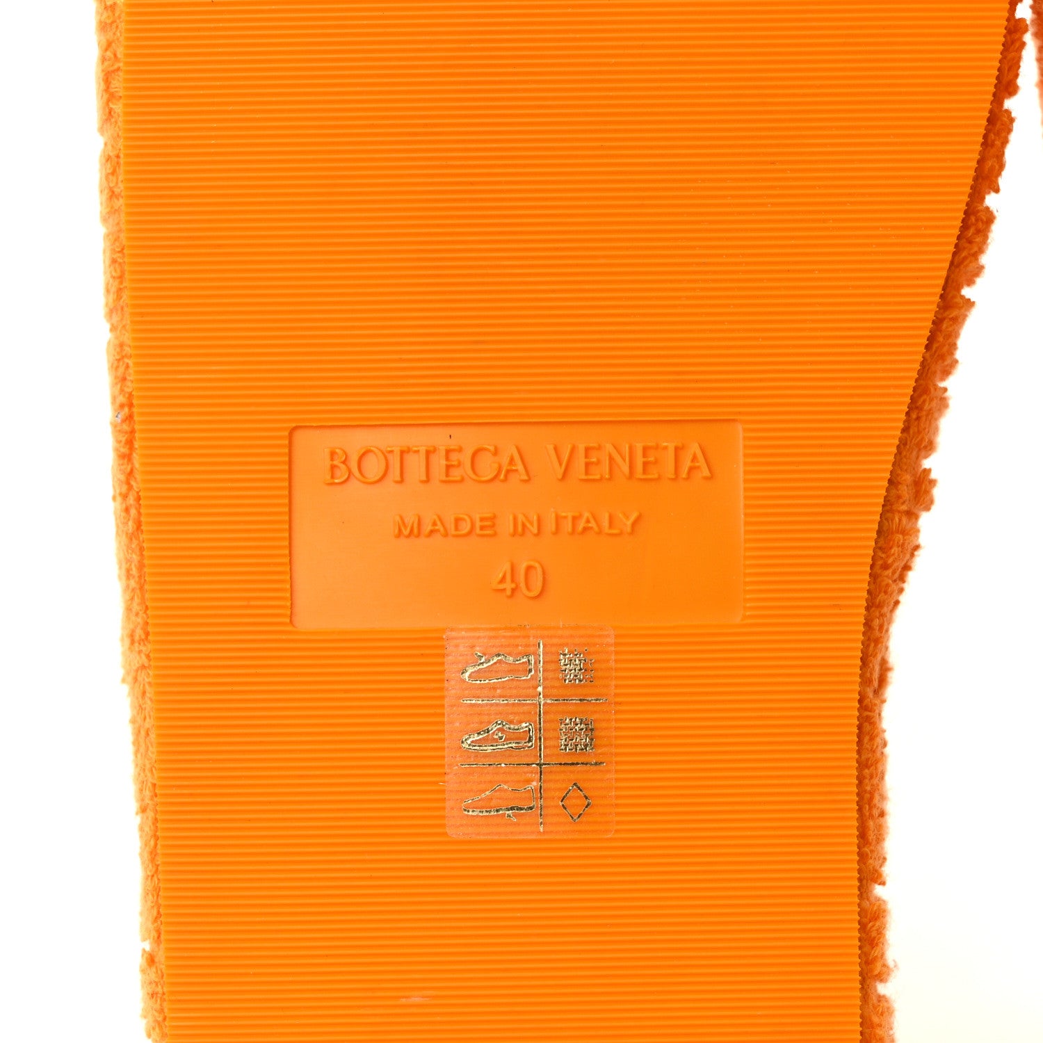 Bottega Veneta Resort Sponge Slides Sandals 40 Orange 6 of 7