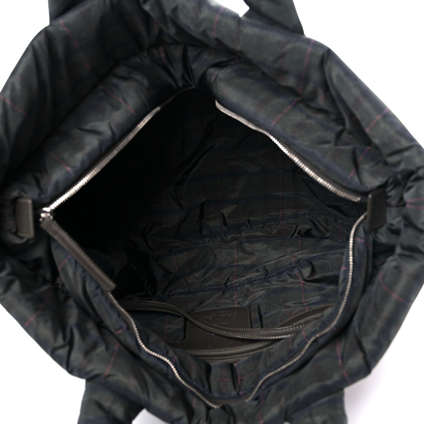 Nylon Quilted Large Coco Cocoon Tote Khaki