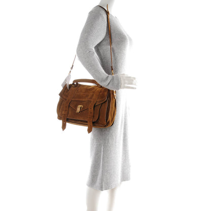 Proenza Schouler Suede Medium PS1 Satchel Tobacco 2 of 8