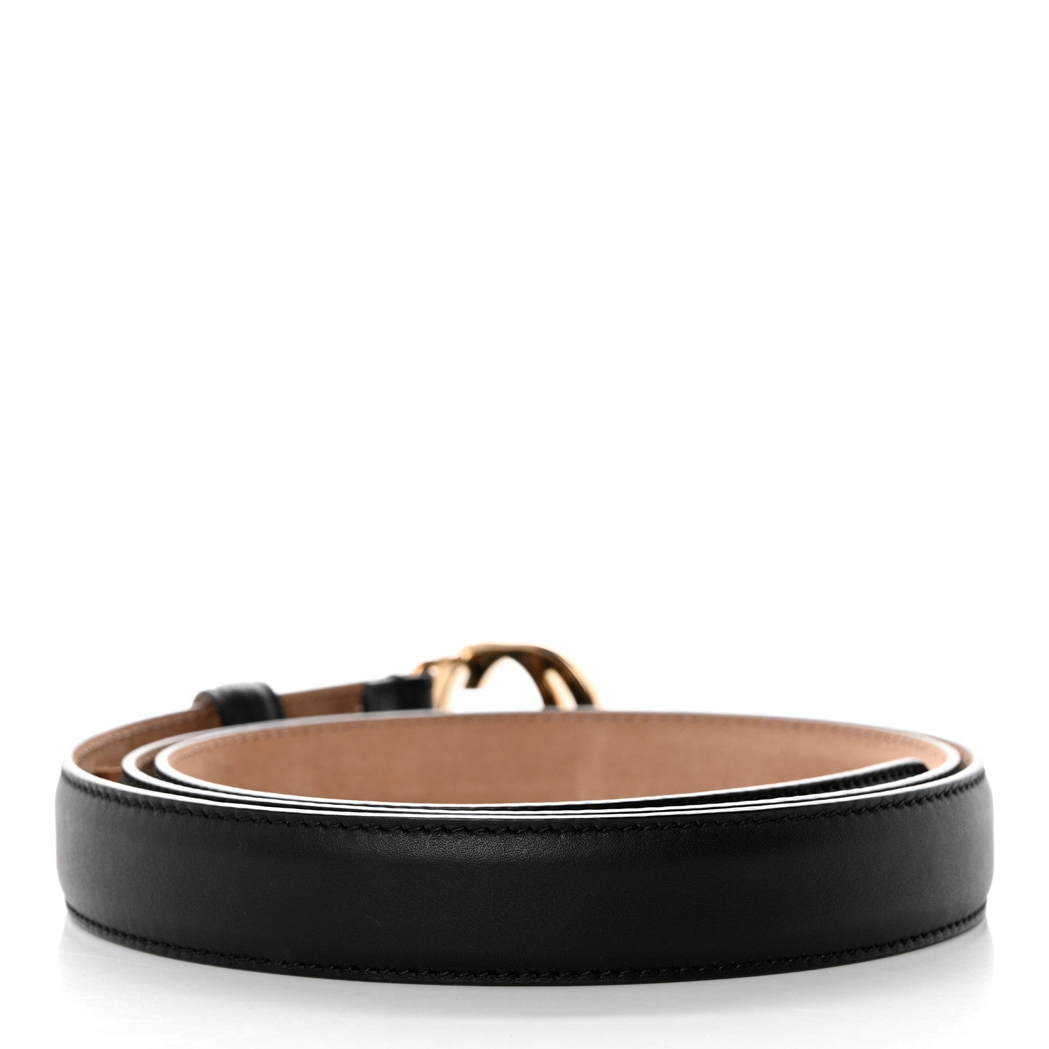 Gucci Moon Calfskin Interlocking G 25mm Belt 105 42 Black 2 of 6