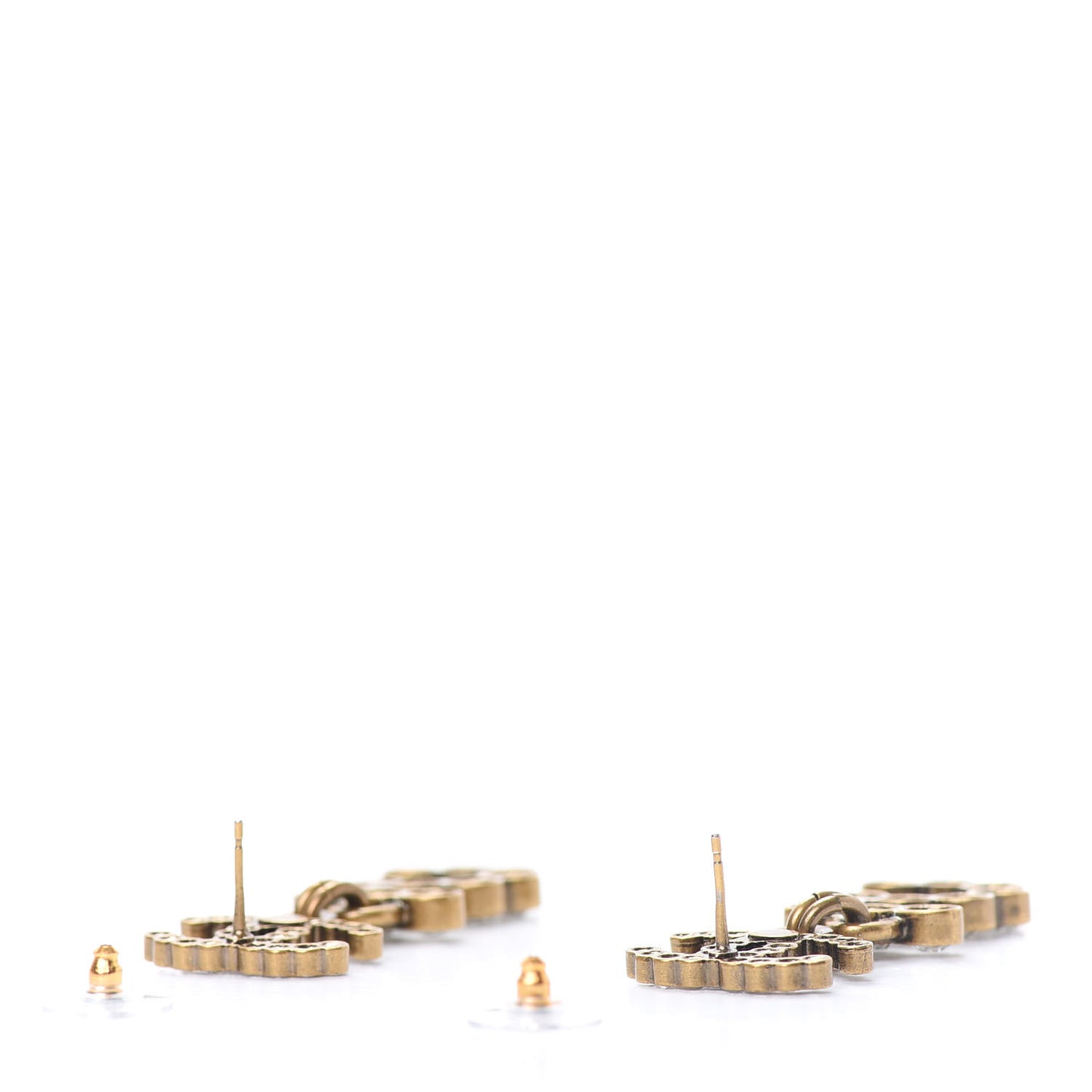 Metal Crystal City of Lights No 5 Drop Earrings Gold