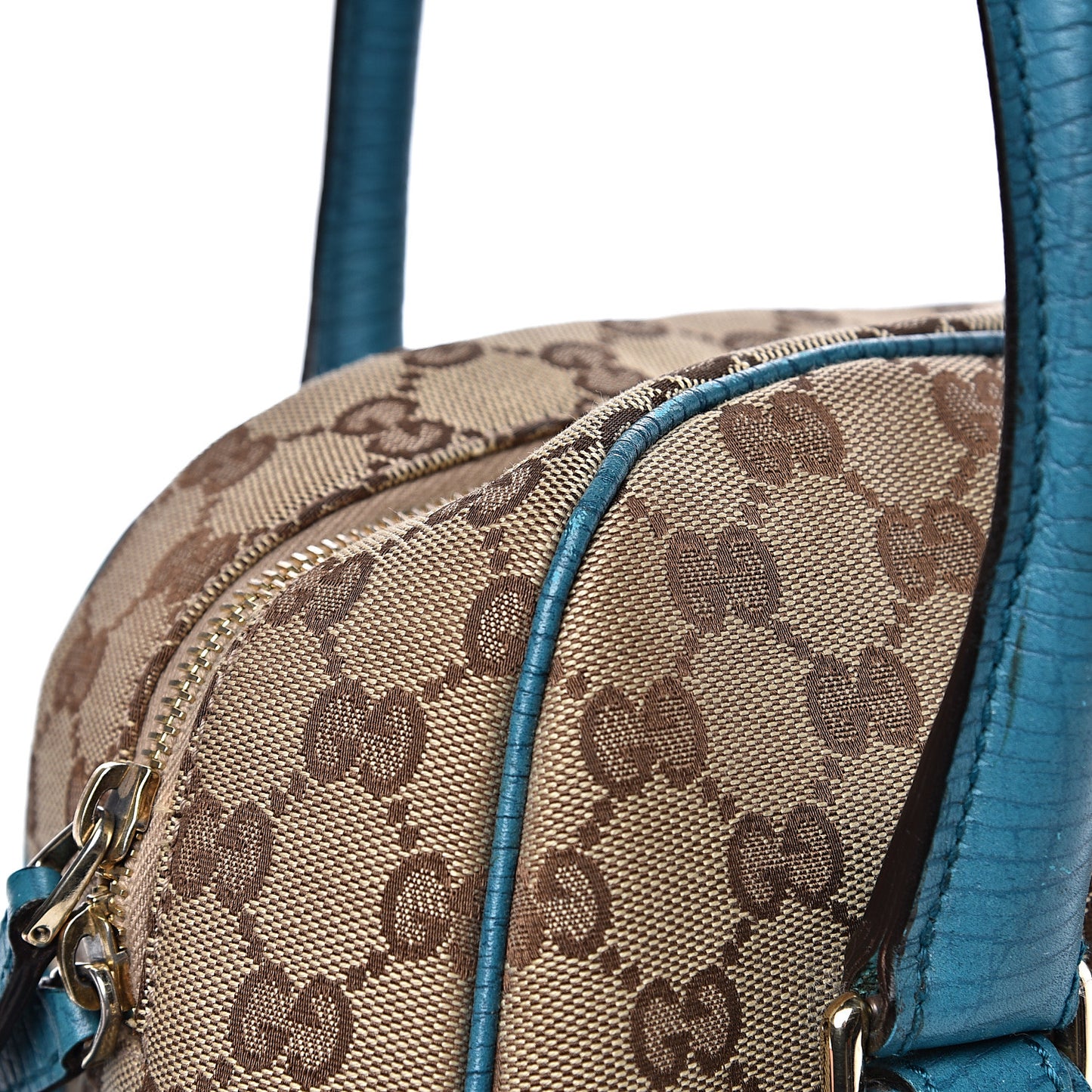 Monogram Horsebit Chain Satchel Blue