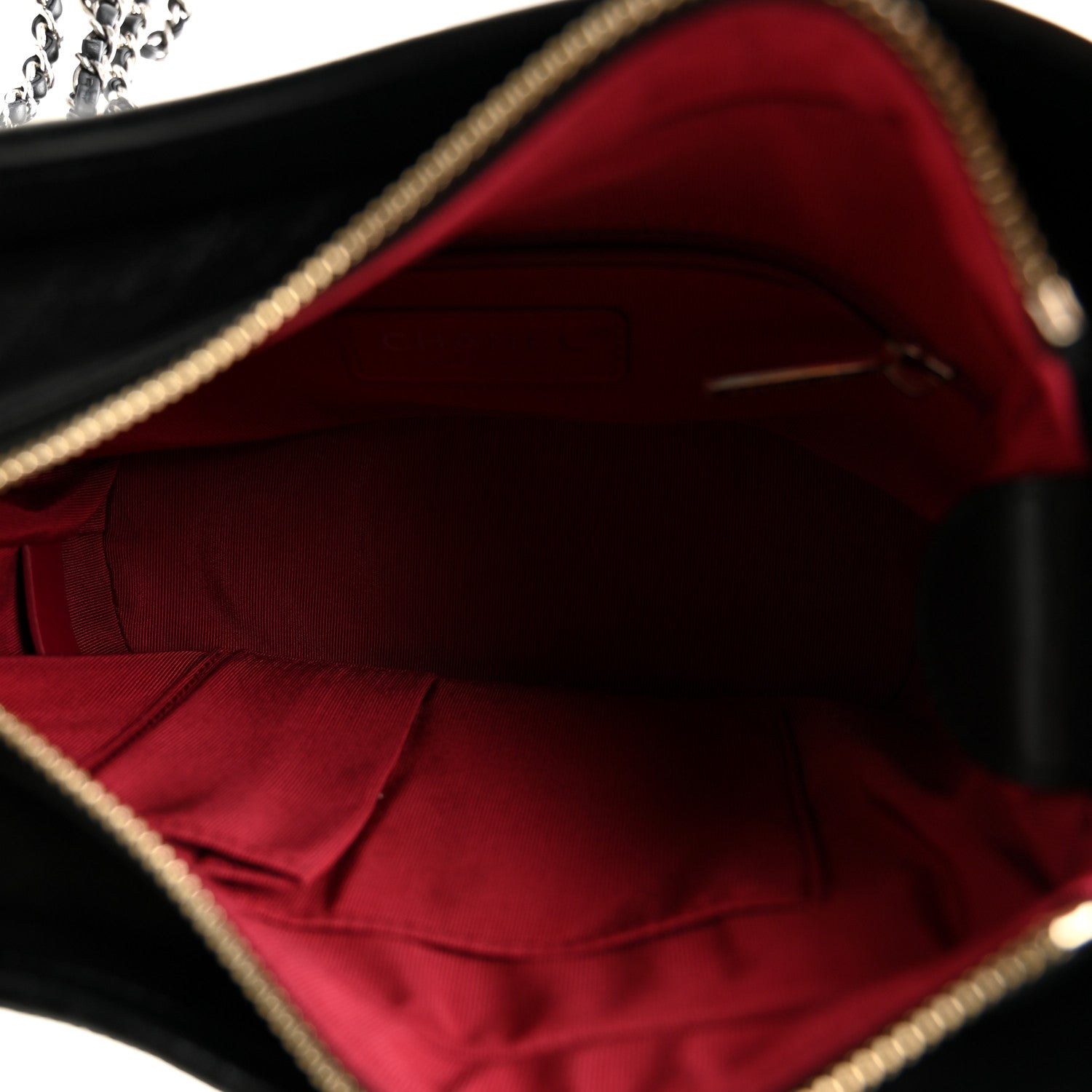 Chanel Aged Calfskin Quilted Small Gabrielle Hobo Black 5 of 10