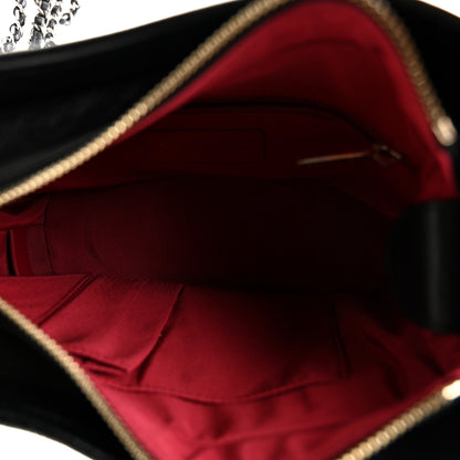 Chanel Aged Calfskin Quilted Small Gabrielle Hobo Black 5 of 10