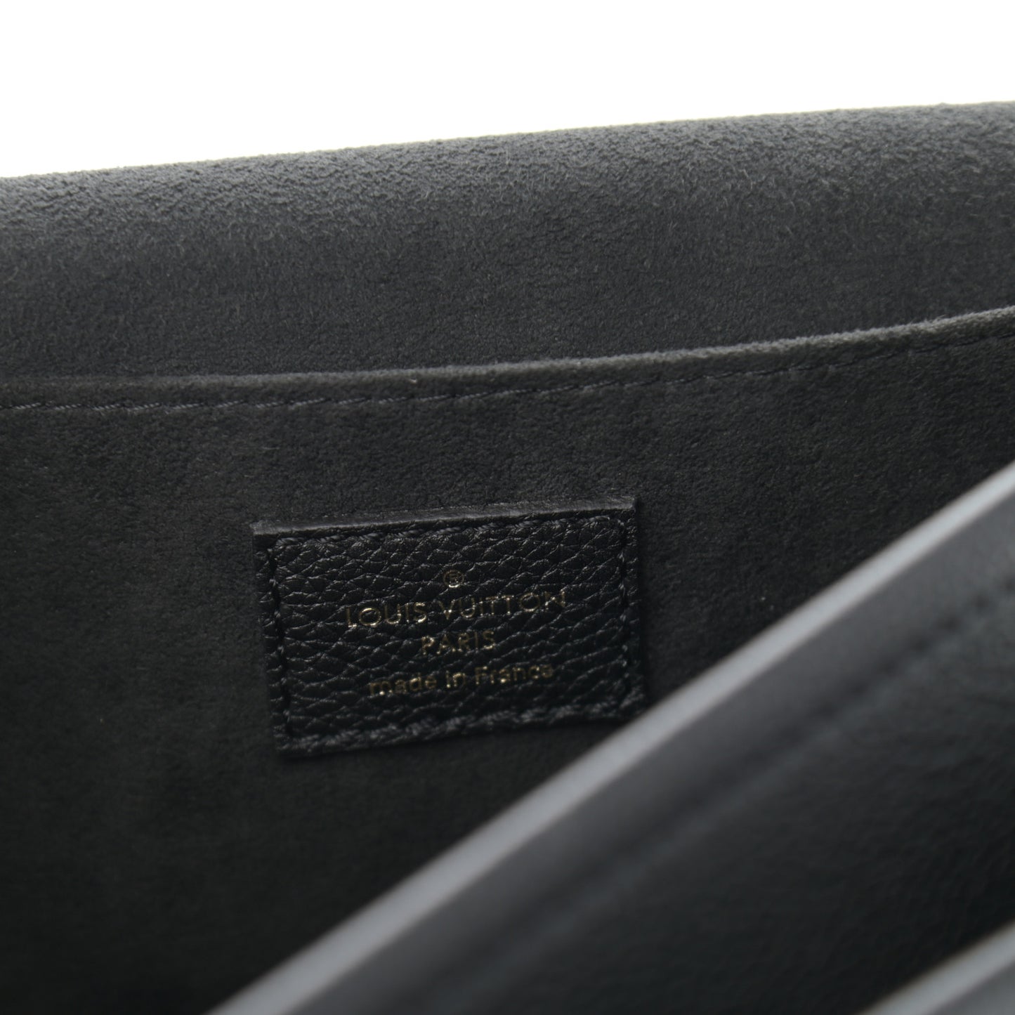 Grained Calfskin Lockme Chain Bag Black