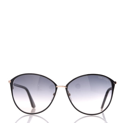 Tom Ford Penelope Vintage Round Sunglasses TF320 Black 2 of 8