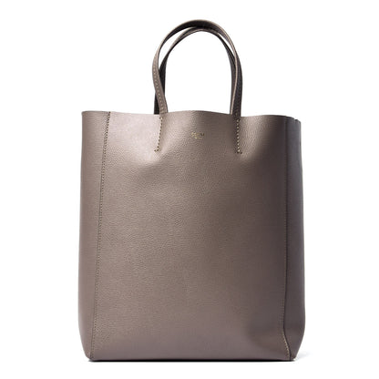 Celine Grained Calfskin Small Vertical Cabas Taupe 1 of 4