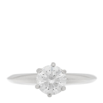 Tiffany Platinum Diamond 1.01ct Solitaire Engagement Ring 53 6.25 1 of 4
