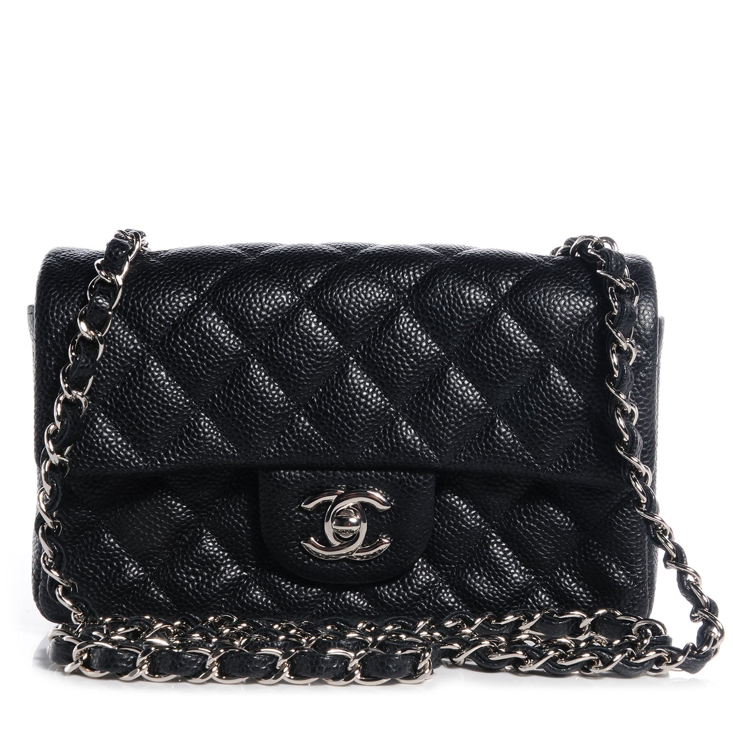 Chanel Caviar Quilted Mini Flap Bag Black 1 of 9